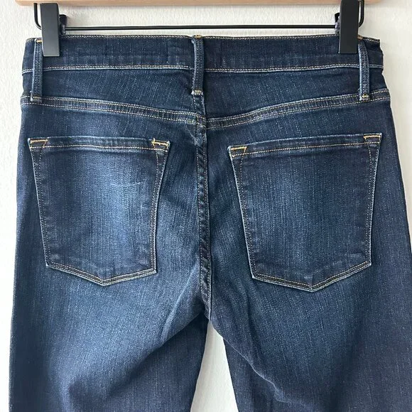 FRAME Le Skinny de Jeanne Dark Wash Denim Skinny Jeans Women’s Size 26 - Picture 6 of 11